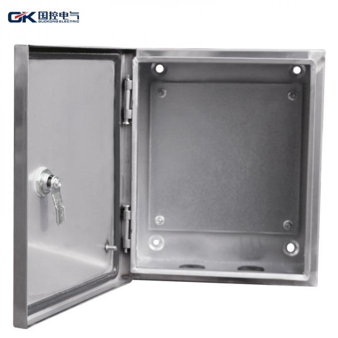 Haute précision de Cabinets électriques antipluies d'acier inoxydable deux trous avec la serrure
